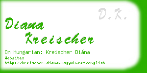 diana kreischer business card